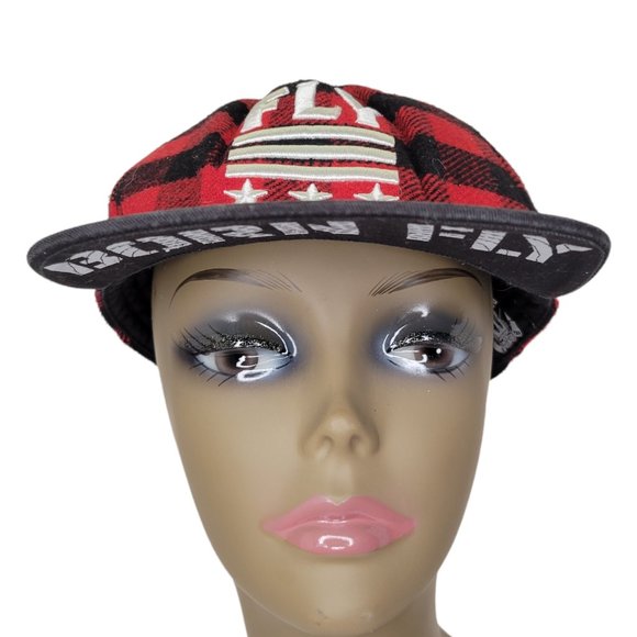 Born Fly Originals "The Auston" Flannel Snapback Cap Buffalo Plaid - Picture 7 of 11